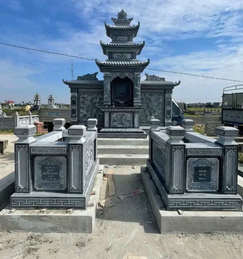 Mộ Đá Đôi Đơn Giản