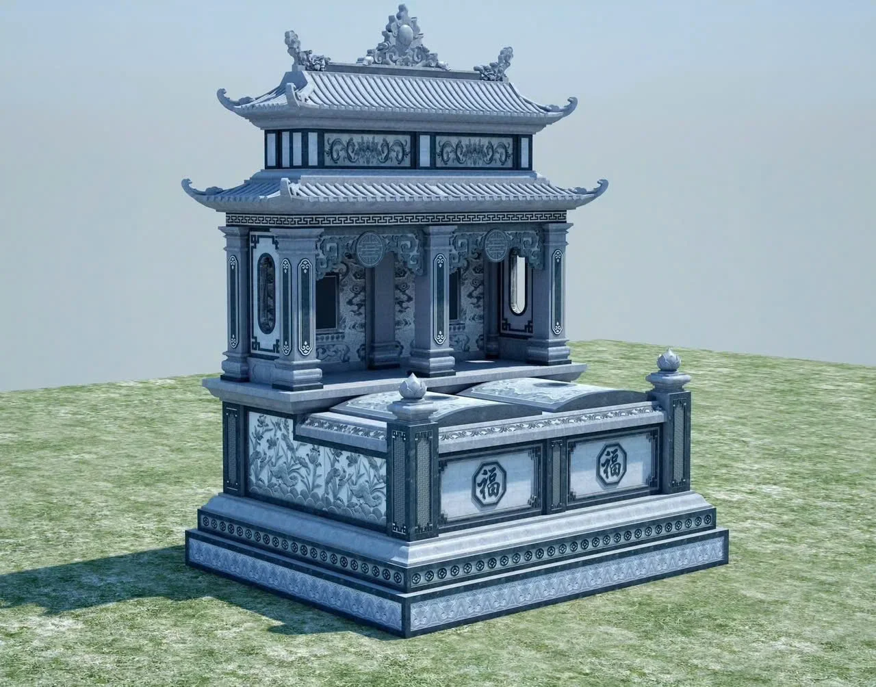 Mộ Đá Đôi – Mẫu Giá 38 Triệu