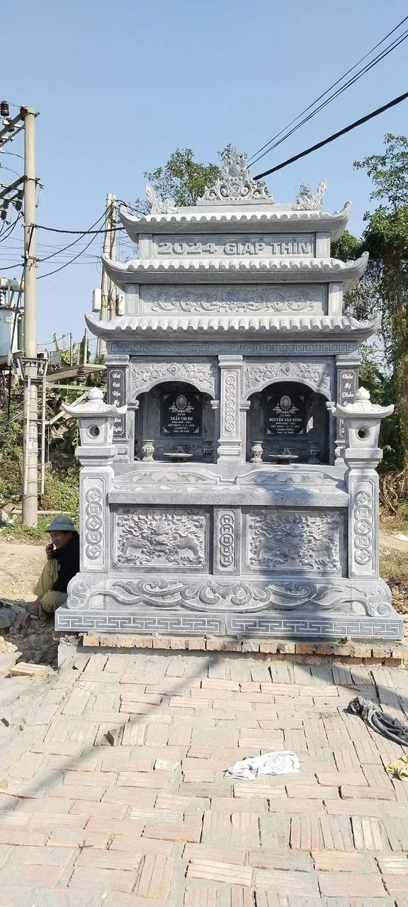 Mộ Đá Đôi – Mẫu Giá 38 Triệu