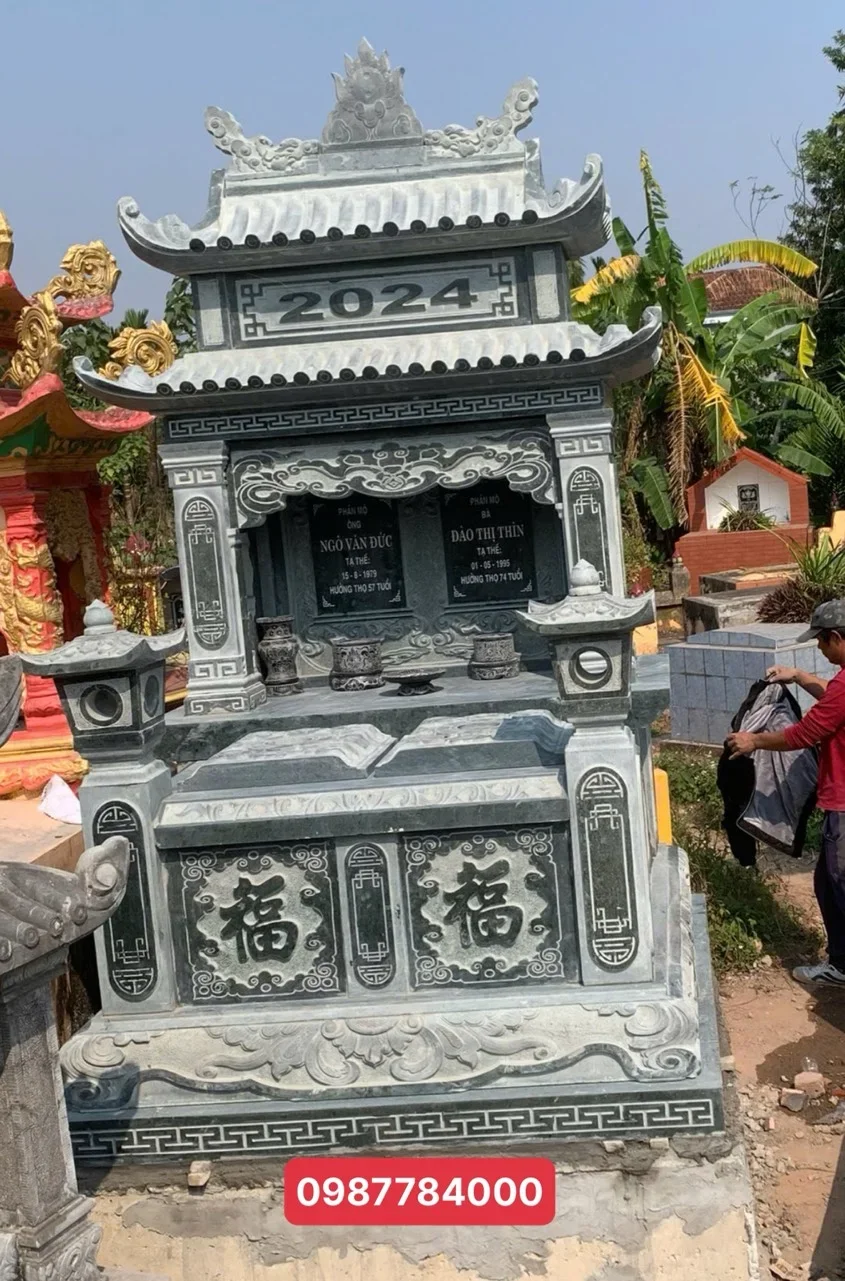 Mộ Đá Đôi – Mẫu Giá 38 Triệu
